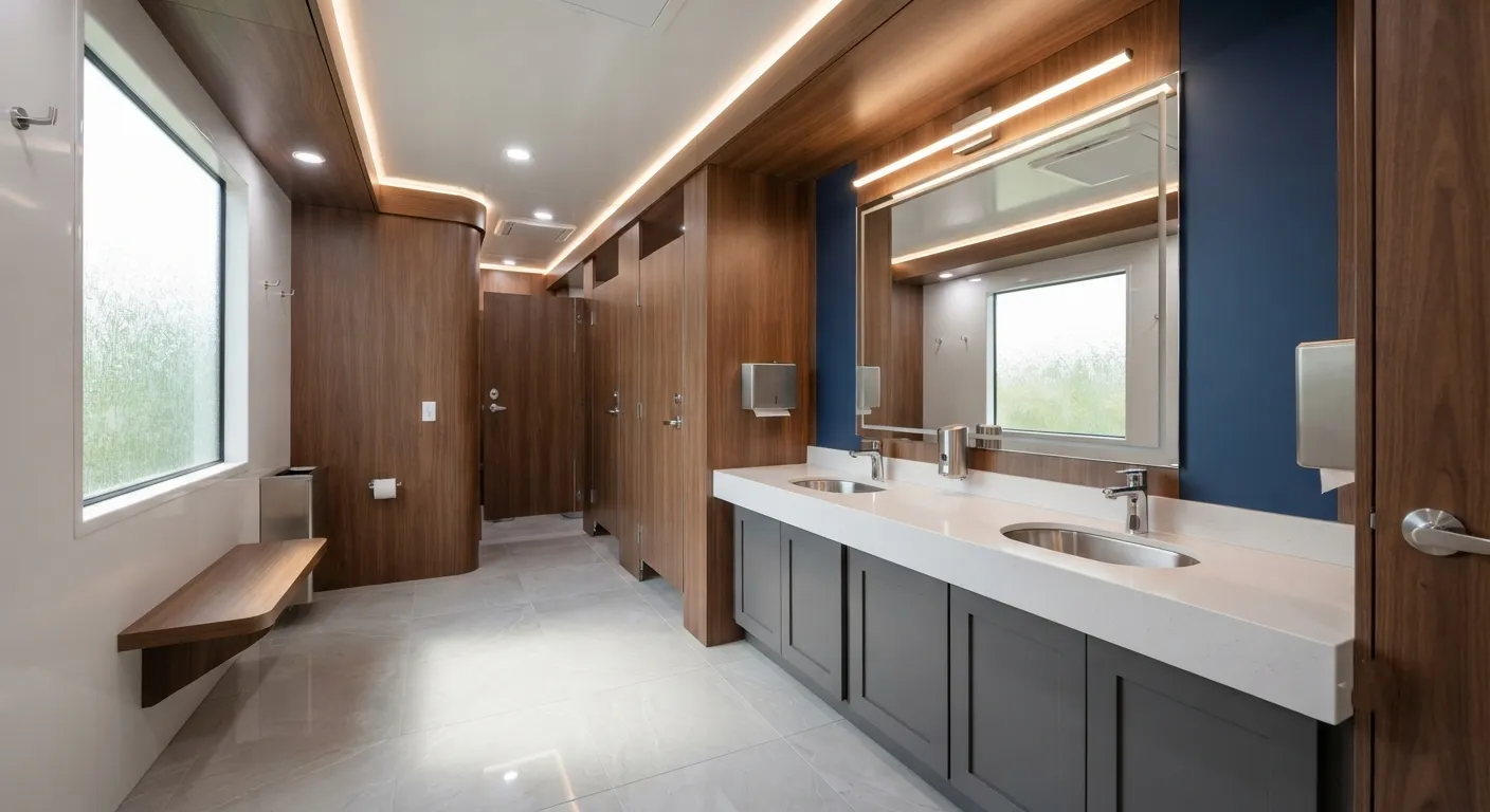 Luxury Restroom Trailer in Lansing, MI